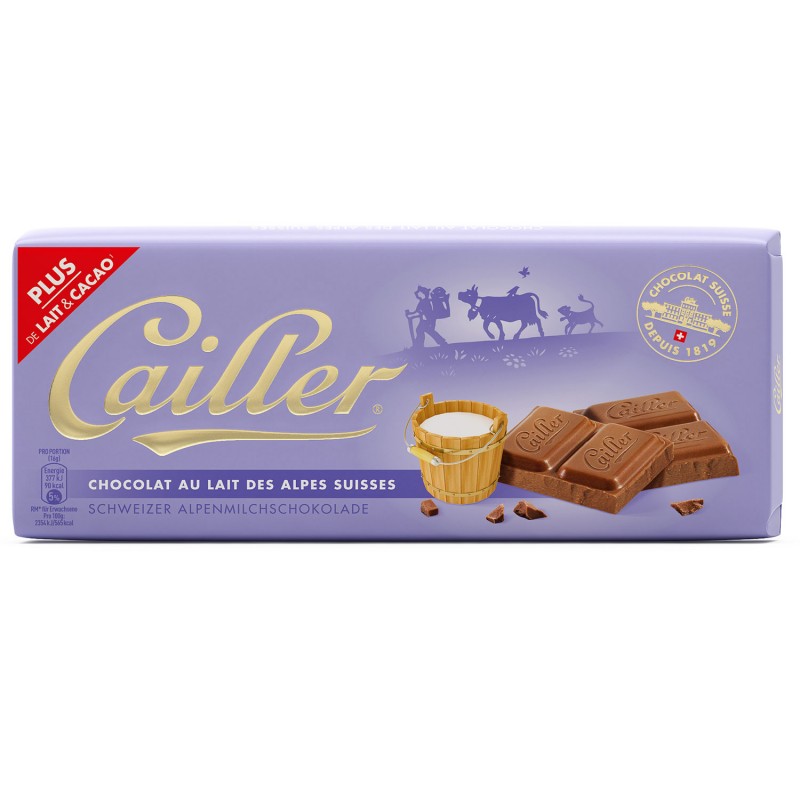 Cailler Milk Chocolate bar - TheEuroStore24