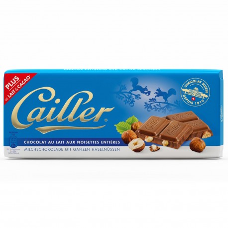 Cailler Milk Chocolate Hazelnut bar