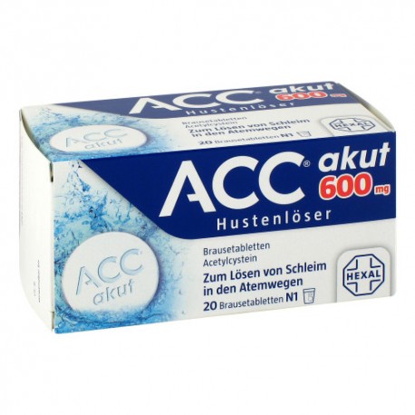 ACC mucus dissolving effervescent tablets 20pc