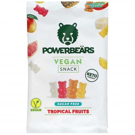 Power Bears VEGAN gummies TROPICAL Fruit