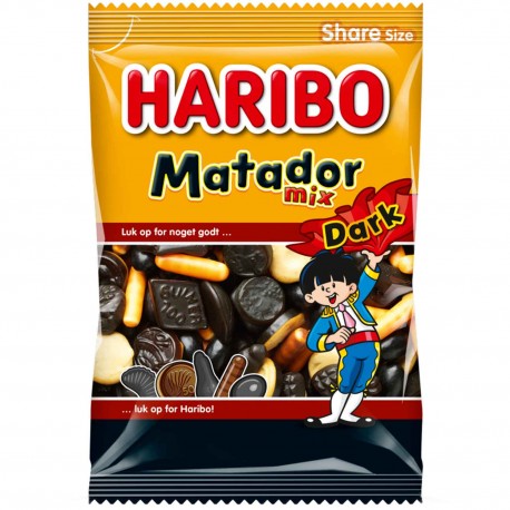 Flad Bule Matematisk Haribo Matador Dark Mix - TheEuroStore24