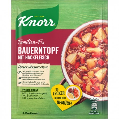 Knorr Bauern Topf mit Hackfleisch