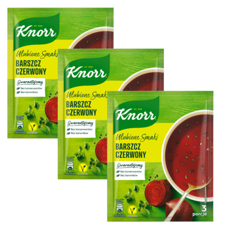 Knorr Borscht Barszcz Soup 3pc.