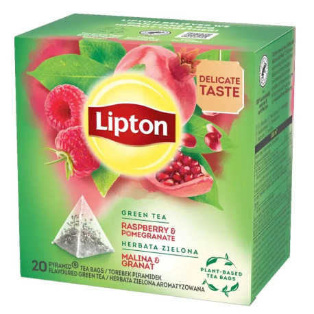 Lipton green tea RASPBERRY & POMEGRANATE